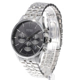 Buy Shop Hugo Boss Avery Chronograph Black Dial Silver Steel Strap Watch for Men - 1514157 USA Online