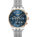 Buy Shop Hugo Boss Avery Chronograph Blue Dial Silver Steel Strap Watch for Men - 1514158 USA Online