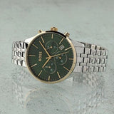 Buy Shop Hugo Boss Avery Chronograph Green Dial Silver Steel Strap Watch for Men - 1514159 USA Online