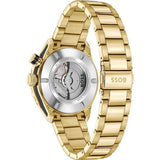 Buy Shop Hugo Boss Bossmatic Automatic Black Dial Gold Steel Strap Watch for Men - 1514180 USA Online