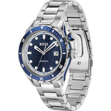 Buy Shop Hugo Boss Bossmatic Automatic Blue Dial Silver Steel Strap Watch for Men - 1514177 USA Online