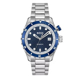 Buy Shop Hugo Boss Bossmatic Automatic Blue Dial Silver Steel Strap Watch for Men - 1514177 USA Online