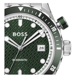 Buy Shop Hugo Boss Bossmatic Automatic Green Dial Silver Steel Strap Watch for Men - 1514178 USA Online