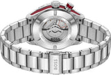Buy Shop Hugo Boss Bossmatic Automatic Red Dial Silver Steel Strap Watch for Men - 1514179 USA Online