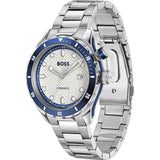 Buy Shop Hugo Boss Bossmatic Automatic White Dial Silver Steel Strap Watch for Men - 1514212 USA Online