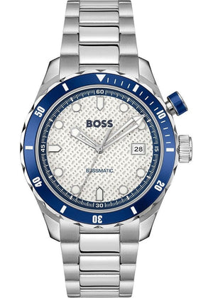 Buy Shop Hugo Boss Bossmatic Automatic White Dial Silver Steel Strap Watch for Men - 1514212 USA Online