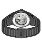 Buy Shop Hugo Boss Candor Automatic Black Dial Black Steel Strap Watch for Men - 1514120 USA Online