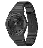 Buy Shop Hugo Boss Candor Automatic Black Dial Black Steel Strap Watch for Men - 1514120 USA Online