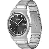 Buy Shop Hugo Boss Candor Automatic Black Dial Silver Steel Strap Watch for Men - 1514117 USA Online