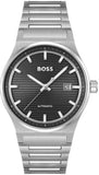 Buy Shop Hugo Boss Candor Automatic Black Dial Silver Steel Strap Watch for Men - 1514117 USA Online