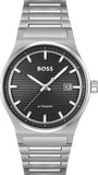 Buy Shop Hugo Boss Candor Automatic Black Dial Silver Steel Strap Watch for Men - 1514117 USA Online