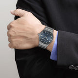 Buy Shop Hugo Boss Candor Automatic Blue Dial Grey Steel Strap Watch for Men - 1514119 USA Online