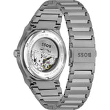 Buy Shop Hugo Boss Candor Automatic Blue Dial Grey Steel Strap Watch for Men - 1514119 USA Online