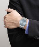 Buy Shop Hugo Boss Candor Automatic Ice Blue Dial Silver Steel Strap Watch for Men - 1514118 USA Online