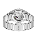 Buy Shop Hugo Boss Candor Automatic Ice Blue Dial Silver Steel Strap Watch for Men - 1514118 USA Online