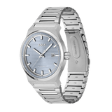 Buy Shop Hugo Boss Candor Automatic Ice Blue Dial Silver Steel Strap Watch for Men - 1514118 USA Online