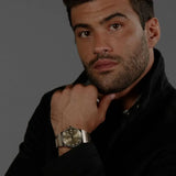Buy Shop Hugo Boss Candor Automatic Olive Green Dial Brown Steel Strap Watch for Men - 1514184 USA Online