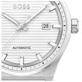 Buy Shop Hugo Boss Candor Automatic White Dial Silver Steel Strap Watch for Men - 1514186 USA Online