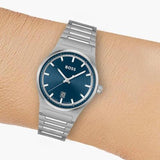 Buy Shop Hugo Boss Candor Blue Dial Silver Steel Strap Watch for Men - 1514076 USA Online