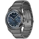 Buy Shop Hugo Boss Candor Chronograph Blue Dial Grey Steel Strap Watch for Men - 1514223 USA Online