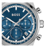 Buy Shop Hugo Boss Candor Chronograph Blue Dial Silver Steel Strap Watch for Men - 1514250 USA Online