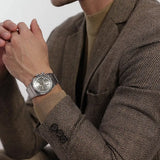 Buy Shop Hugo Boss Candor Chronograph Silver Dial Silver Steel Strap Watch for Men - 1514221 USA Online