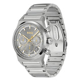 Buy Shop Hugo Boss Candor Chronograph Silver Dial Silver Steel Strap Watch for Men - 1514221 USA Online
