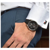 Buy Shop Hugo Boss Champion Black Dial Black Leather Strap Watch for Men - 1513816 USA Online