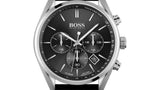 Buy Shop Hugo Boss Champion Black Dial Black Leather Strap Watch for Men - 1513816 USA Online