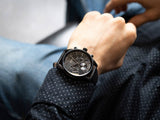 Buy Shop Hugo Boss Champion Black Dial Black Leather Strap Watch for Men - 1513880 USA Online