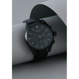 Buy Shop Hugo Boss Champion Black Dial Black Leather Strap Watch for Men - 1513880 USA Online
