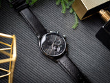 Buy Shop Hugo Boss Champion Black Dial Black Leather Strap Watch for Men - 1513880 USA Online