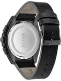 Buy Shop Hugo Boss Champion Black Dial Black Leather Strap Watch for Men - 1513880 USA Online