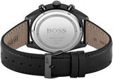 Buy Shop Hugo Boss Champion Black Dial Black Leather Strap Watch for Men - 1513880 USA Online