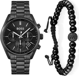 Buy Shop Hugo Boss Champion Black Dial Black Steel Strap Watch for Men - 1513960 USA Online