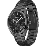 Buy Shop Hugo Boss Champion Black Dial Black Steel Strap Watch for Men - 1513960 USA Online