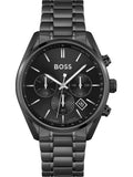 Buy Shop Hugo Boss Champion Black Dial Black Steel Strap Watch for Men - 1513960 USA Online