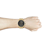 Buy Shop Hugo Boss Champion Black Dial Gold Steel Strap Watch for Men - 1513848 USA Online