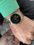 Buy Shop Hugo Boss Champion Black Dial Gold Steel Strap Watch for Men - 1513848 USA Online