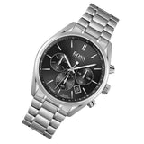 Buy Shop Hugo Boss Champion Black Dial Silver Steel Strap Watch for Men - 1513871 USA Online