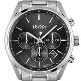 Buy Shop Hugo Boss Champion Black Dial Silver Steel Strap Watch for Men - 1513871 USA Online