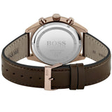 Buy Shop Hugo Boss Champion Blue Dial Brown Leather Strap Watch for Men - 1513817 USA Online