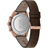 Buy Shop Hugo Boss Champion Blue Dial Brown Leather Strap Watch for Men - 1513817 USA Online