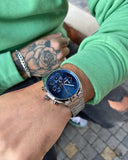 Buy Shop Hugo Boss Champion Blue Dial Silver Steel Strap Watch for Men - 1513818 USA Online
