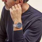 Buy Shop Hugo Boss Champion Blue Dial Silver Steel Strap Watch for Men - 1513818 USA Online