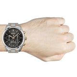 Buy Shop Hugo Boss Champion Chronograph Black Dial Two Tone Steel Strap Watch for Men - 1513819 USA Online