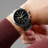 Buy Shop Hugo Boss Champion Chronograph Black Dial Two Tone Steel Strap Watch for Men - 1513819 USA Online