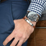 Buy Shop Hugo Boss Champion Chronograph Black Dial Two Tone Steel Strap Watch for Men - 1513819 USA Online