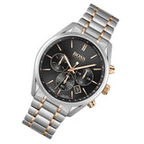 Buy Shop Hugo Boss Champion Chronograph Black Dial Two Tone Steel Strap Watch for Men - 1513819 USA Online
