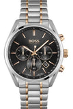 Buy Shop Hugo Boss Champion Chronograph Black Dial Two Tone Steel Strap Watch for Men - 1513819 USA Online